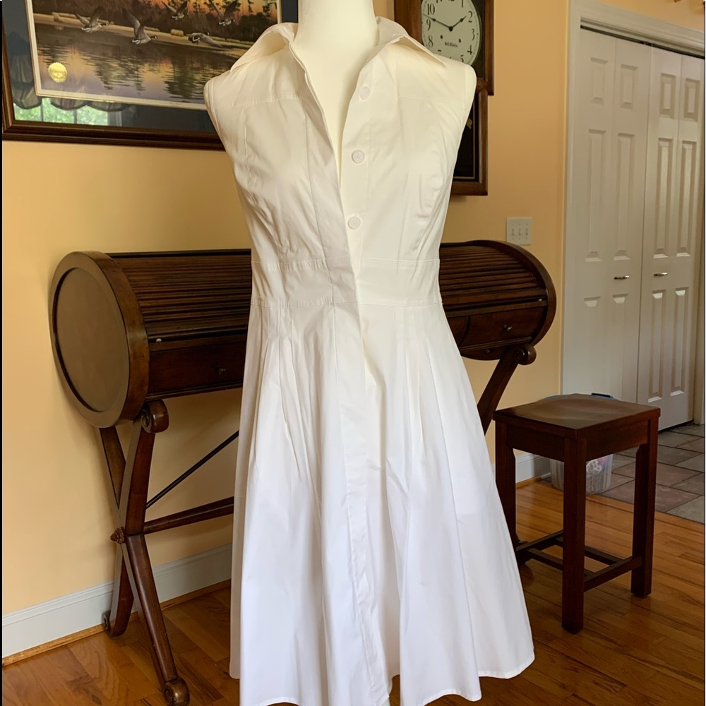 Sleeveless Summer White Dress